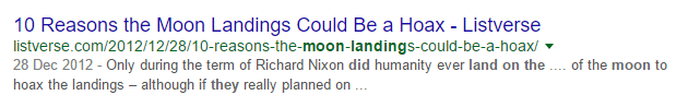 moonlanding - Google are making money from Holocaust? Just No.