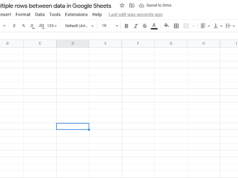 How To Add Multiple Rows Between Data in Google Sheets How to add multiple rows between data in Google SHeets