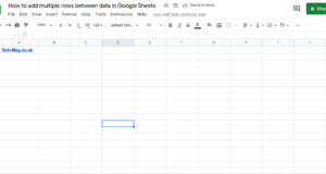 How To Add Multiple Rows Between Data in Google Sheets How to add multiple rows between data in Google SHeets