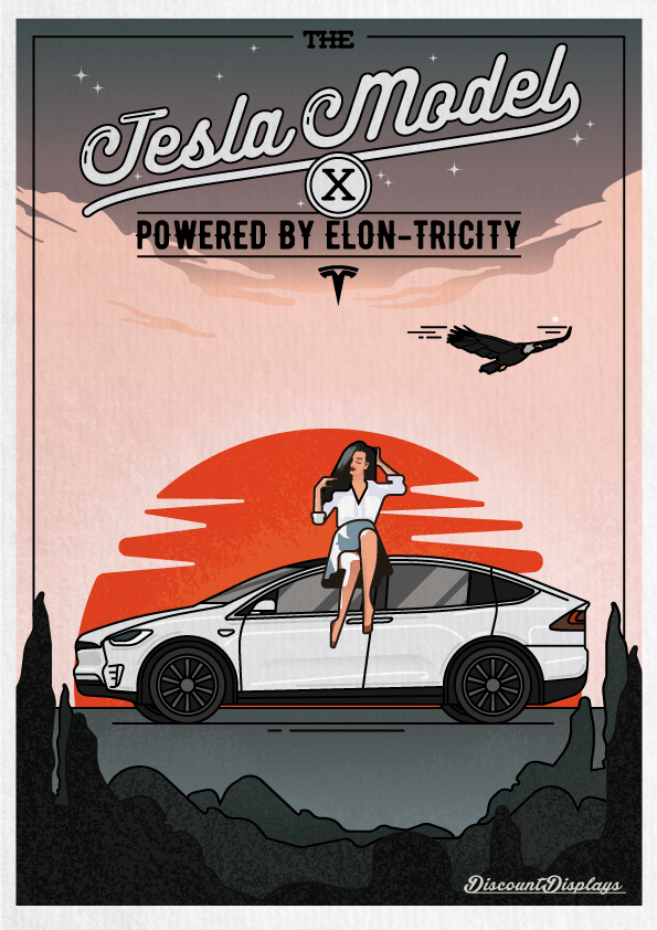 Retro posters tesla - Retro Advertising For Modern Technology - How Would It Look?