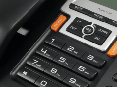 Three of the Best Corded Phones available today Best Corded Telephones Header Image - close up of a corded telephone